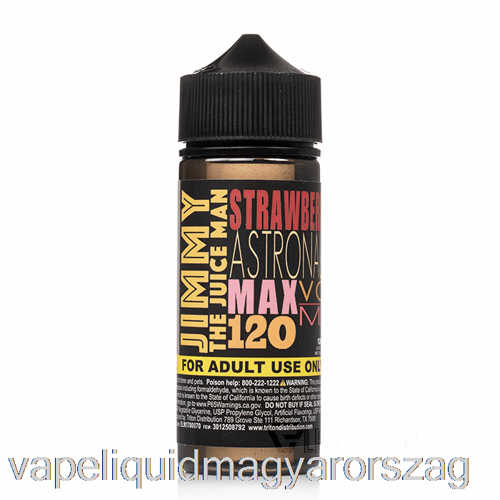 Eper űrhajós - Jimmy The Juiceman - 120ml 6mg Vape Toll